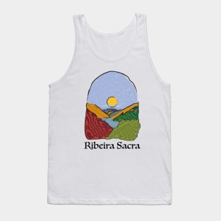 Riverside landscape in autumn Tank Top